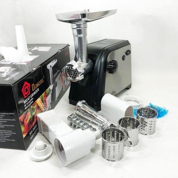 Електром'ясорубка з реверсом і насадкою для ковбаси, Топ м'ясорубок, М'ясорубка з теркою для дерунів TZ-85 | Зображення 2