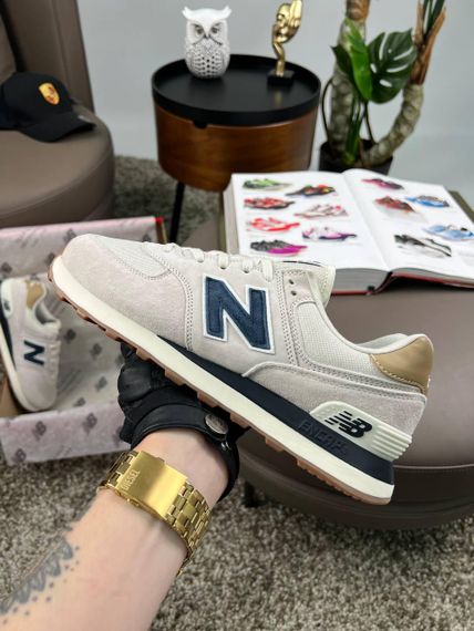 Кросівки New 574 Light Grey Navy , В'єтнам B4206 39 24.5 см | Зображення 3