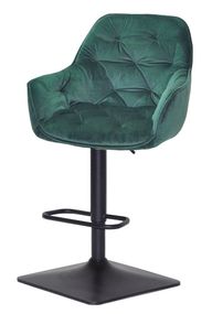Крісло барне Cherry Bar 4BK-Base на квадратній чорній опорі з регулюванням висоти сидіння