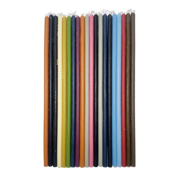 Набор цветных свечей Mix-20, 0,6 см, 20 см, 20 штук в комплекте