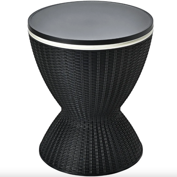 Стол-холодильник Costway Curver с регулируемой высотой 30L черный