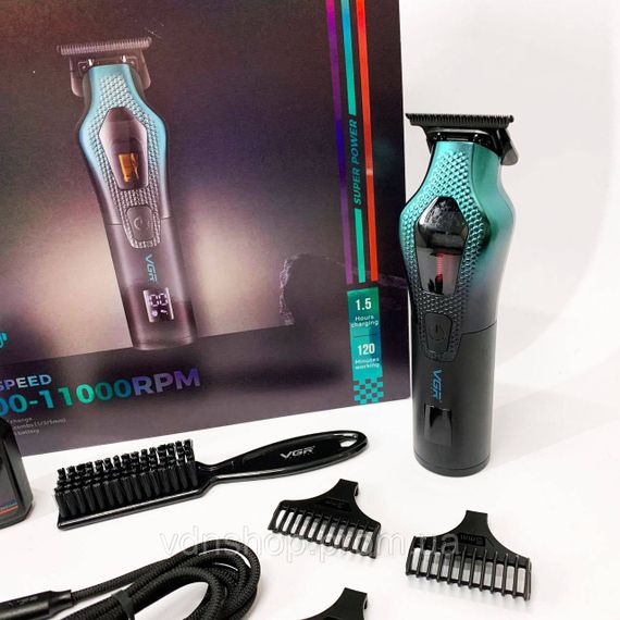 Акумуляторна машинка для стрижки VGR, Машинка для стрижки від акб Електронна CX-11 | Зображення 1