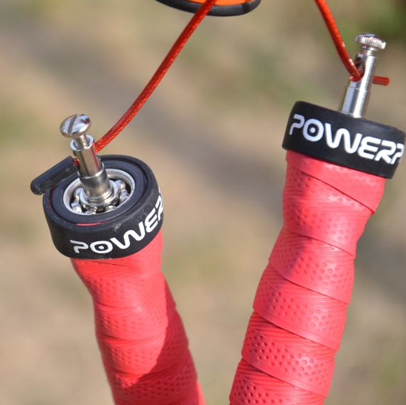 Скакалка швидкісна на підшипниках PowerPlay 4208 Fitness Jump Rope Червона (3m.) | Зображення 5