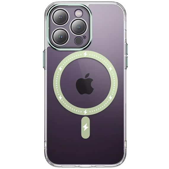 Чохол TPU+PC Colorful with MagSafe для Apple iPhone 13 Pro (6.1") Green