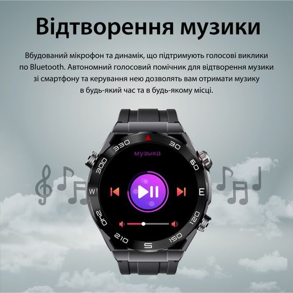 Смарт годинник чоловічі водонепроникні розумні годинники чорний | Зображення 6