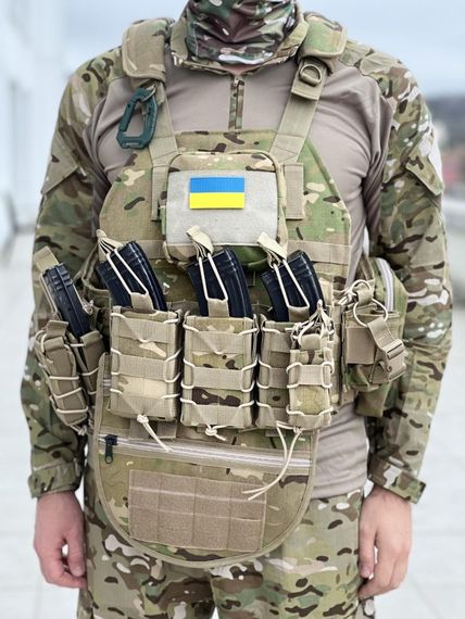 Плитоноска під плити  (27х35 , 25х30 ) високої якості +11 підсумків та рюкзаком мультикам | Зображення 5