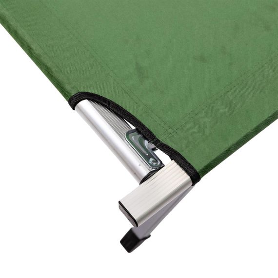 Лежак розкладний туристичний 190х70х44 см похідна розкладачка складна Зелена SJ-0021 | Зображення 6