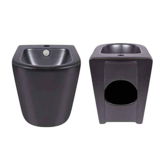 Акционный набор: унитаз напольный Robin Ultra Quiet QT13226083AMB 660x360x855 Black + Биде напольное Robin QT13442141CMB | Зображення 7