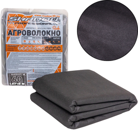Агроволокно  60 г/м2  1,07 x10 метрів чорний спанбонд для полуниці
