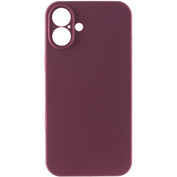 Чохол Silk Full Camera Protective (AA) NO LOGO для Apple iPhone 16 Plus (6.7") Бордовий / Plum | Зображення 1