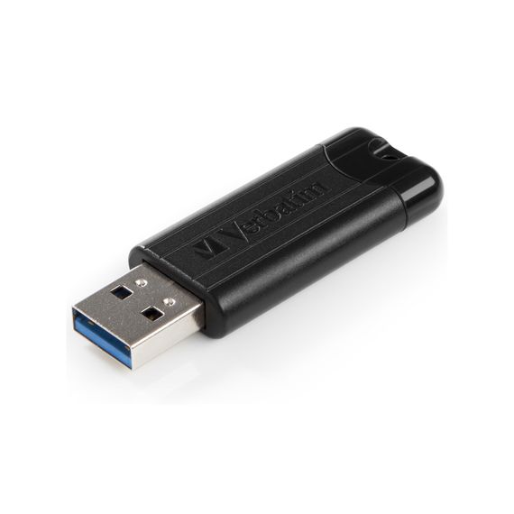 USB флеш накопичувач Verbatim 16GB PinStripe Black USB 3.2 (49316) | Зображення 3