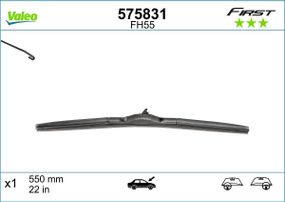 575831 VALEO Склоочисник гібридний 550 мм - Hybrid