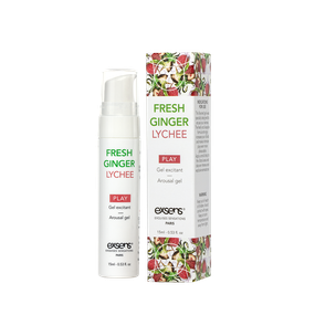 Стимулюючий гель EXSENS Kissable Fresh Ginger Litchi 15мл, можна для поцілунків, охолоджуючий