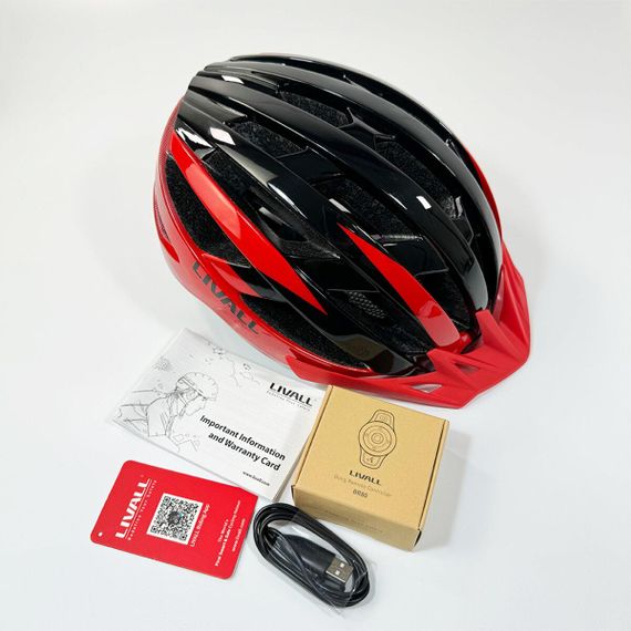 Захисний шолом Livall MT1 NEO (L) Black/Red (58-62см) | Зображення 7