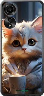 Чохол на Oppo A78 4G Білий кіт "5646u-3142-2448"