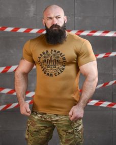 Тактична футболка потоотводящая SABUR ЛОГО КАЙОТ ВТ6826