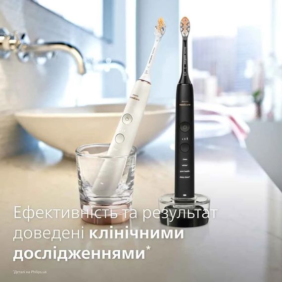 Набір електричних зубних щіток Philips Sonicare HX9914/69 Diamond Clean (серія 9000) Black+White | Зображення 3