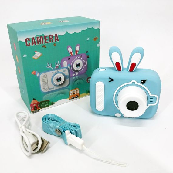 Дитячий цифровий фотоапарат X900 Rabbit Колір: блакитний PN-63 | Зображення 8