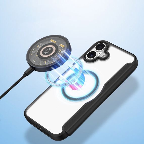 Чохол-книжка Dux Ducis Skin X Pro with MagSafe для Apple iPhone 16 (6.1") Black | Зображення 4