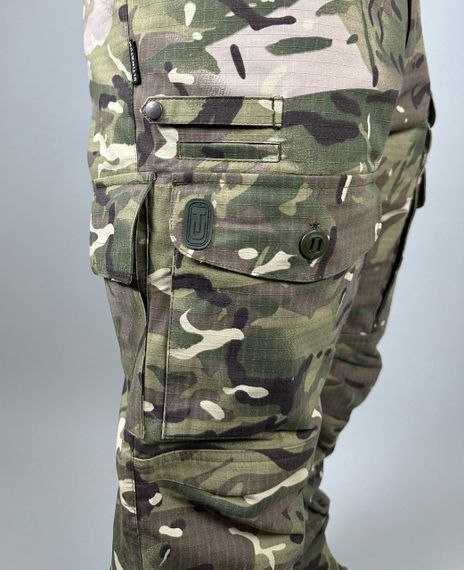 Тактические военные штаны ULTIMATUM Summer Multicam, штаны мультикам армейские рип-стоп | Зображення 3