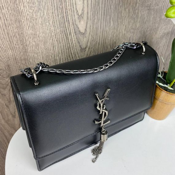 Сумка женская через плечо маленькая черная стильная + женский ремень набор | Зображення 9