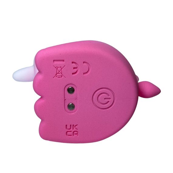 Стимулятор клітора з довгим обертовим язичком UNIVIBE Єдиноріг, 10 режимів, градієнт біло-рожевий sexstyle | Зображення 9