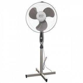 Напольный поворотный электрический универсальный вентилятор Khata Plus с защитной решеткой для дома офиса