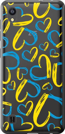 Чехол на ZTE Blade A5 2019 Сердца UA "5292u-2109-17620"