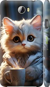 Чохол на Huawei Y5 II Білий кіт "5646m-496-2448"