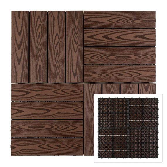 Композитна плитка WPC кедр 30*30CM*2СM (D) SW-00001705 | Зображення 5