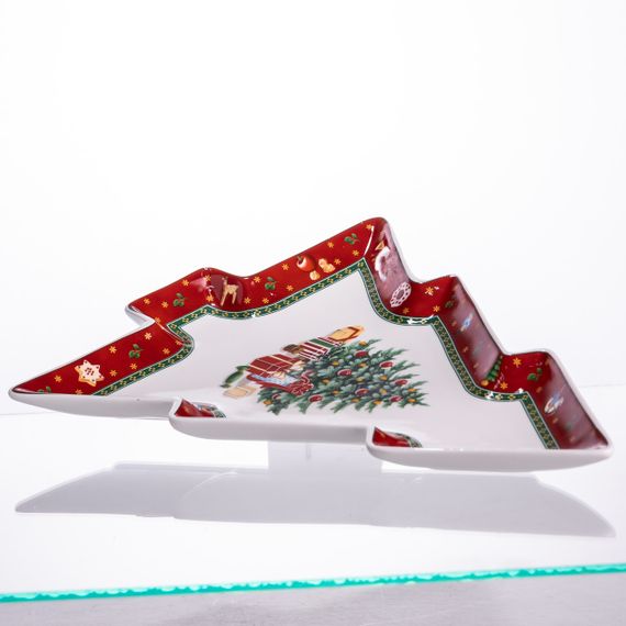 Сервірувальне новорічне блюдо для закусок Christmas 29×24×2 (см) порцеляна HP-SDHK-17 | Зображення 4