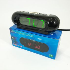 Настільний годинник з яскравими цифрами, Годинник зі світловим табло Настільний з будильником KV-28