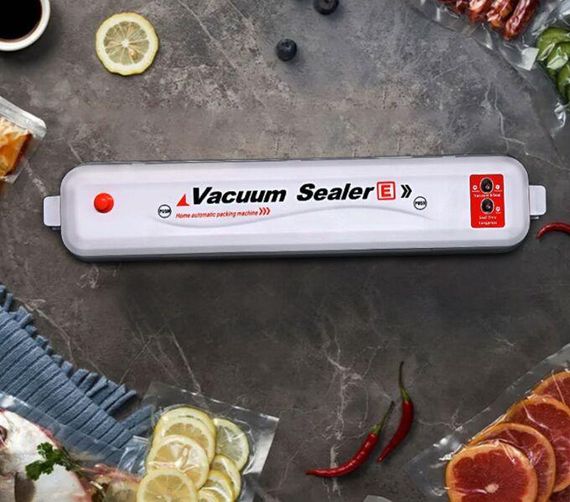 Вакуумний пакувальник NEW Vacuum Sealer ZWPA-001 вакууматор білий із помаранчевим | Зображення 2