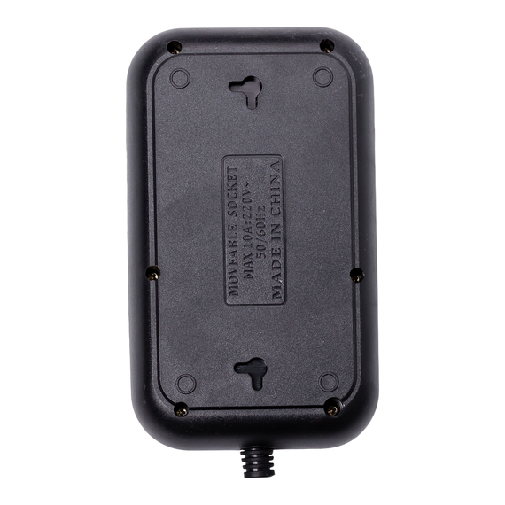 Мережевий фільтр кабель 4.75 м подовжувач F16 на 3 розетки 4 usb 2 type-c та кнопкою відключення Чорний HP-5-22 | Зображення 7