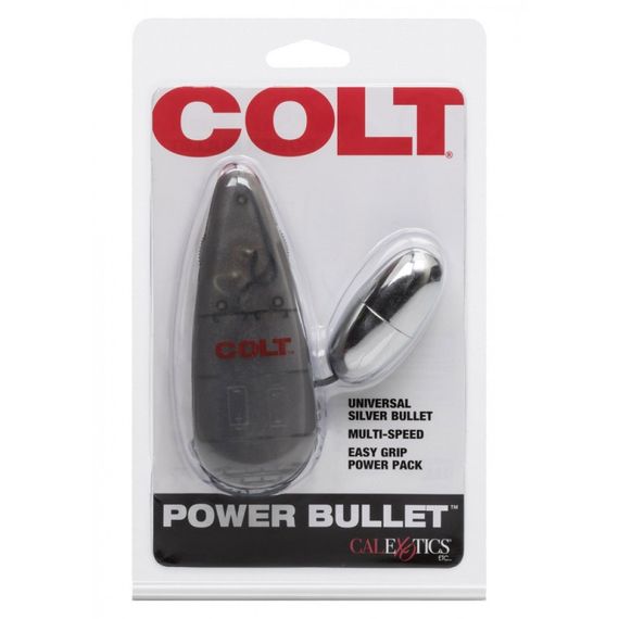 Вібропуля з пультом COLT Multi-Speed Power Bullet, срібляста Sex Aura | Зображення 2