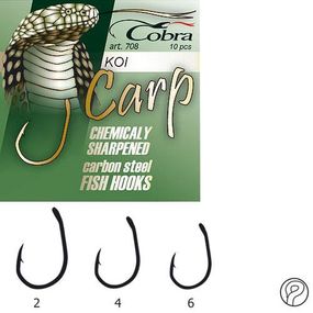 Крючки рыболовные Cobra Кобра CARP KOI серазмер 708NSB разм.004 10 шт в упаковке