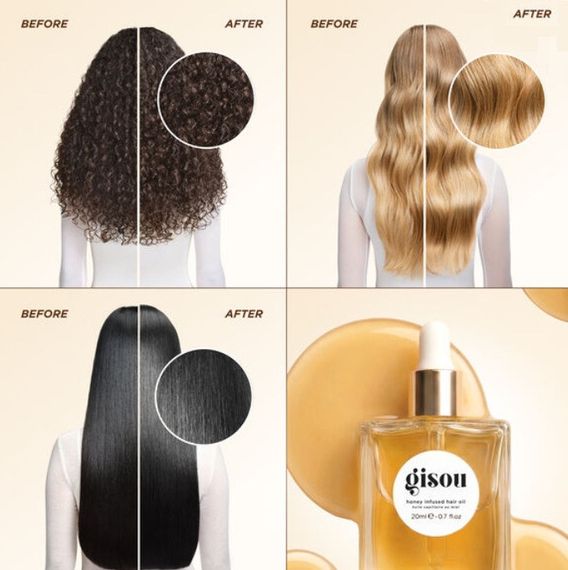 Олія для глибокого зволоження волосся Gisou Honey Infused Hair Oil 3 мл | Зображення 6