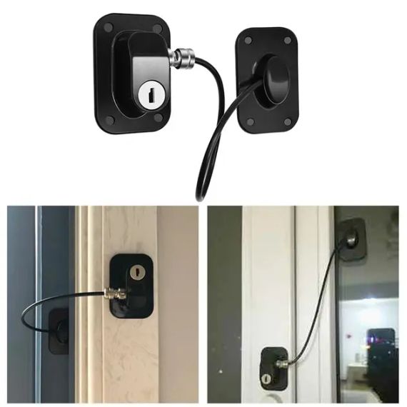 Замок безпеки для дітей та вікон Чорний | Зображення 2