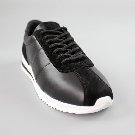 Кросівки жіночі шкіряні 591462 Чорні 36 37 38 39 40 41 | Зображення 1