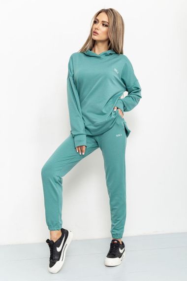 Спорт костюм женский двухнитка  цвет светло-оливковый 129R1515 | Зображення 3