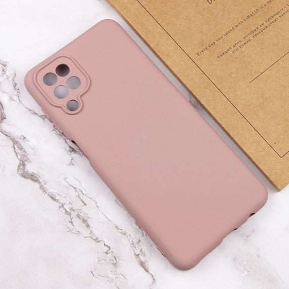 Чехол Silicone Cover Lakshmi Full Camera (A) для Samsung Galaxy A12 / M12 Full camera, Рожевий/Pink Sand | Зображення 3