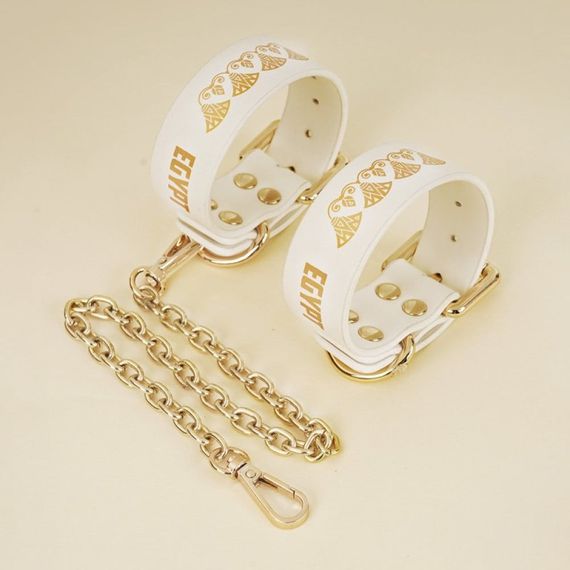 Набор БДСМ Roomfun Egyptian Cat Bondage Kit 9 предметов, белый sexstyle | Зображення 6