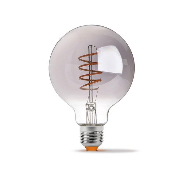 Світлодіодна лампа VIDEX Filament G95FGD 4W E27 2100K дімерна графіт | Зображення 1