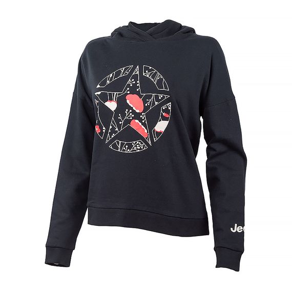 Толстовка JEEP HOODED CROPPED SWEATSHIRT STAR Botanical Print
