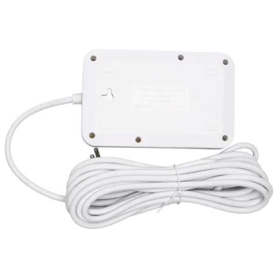 Мережевий фільтр-подовжувач 4 розетки 2xUSB-A 1xUSB-C 5м білий HP-5-47 | Зображення 4