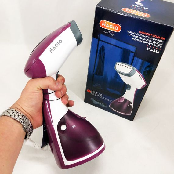 Відпарювач портативний MAGIO, Відпарювач-пароочисник, Портативна парова щітка, Вертикальний відпарювач AG-67 | Зображення 7