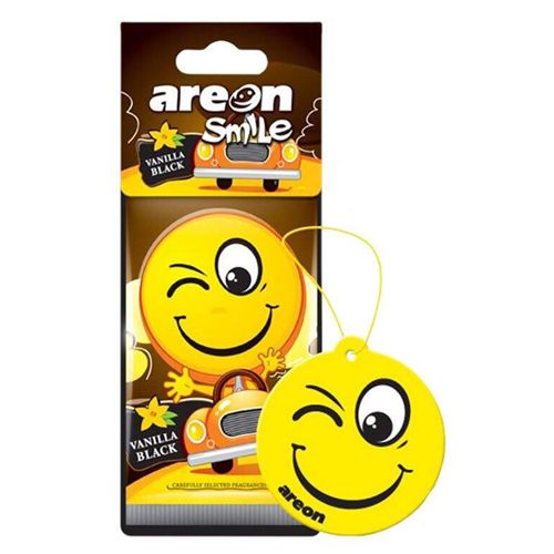 Освіжувач повітря AREON сухий листок Smile Dry Vanilla Black