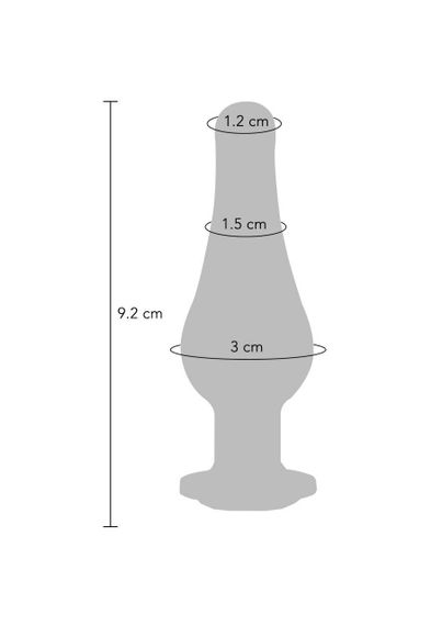 Анальная пробка с кристаллом Toy Joy Diamond Bum Bijou, серебристый, Small sexstyle | Зображення 3