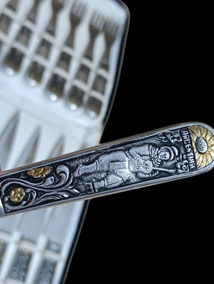 Новий Набір столових приборів Acero Inox Pra-Mar Argentina 12 предметів у чохлі | Зображення 4