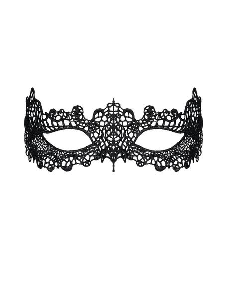 Мереживна маска Obsessive A701 mask, єдиний розмір, чорна | Зображення 1
